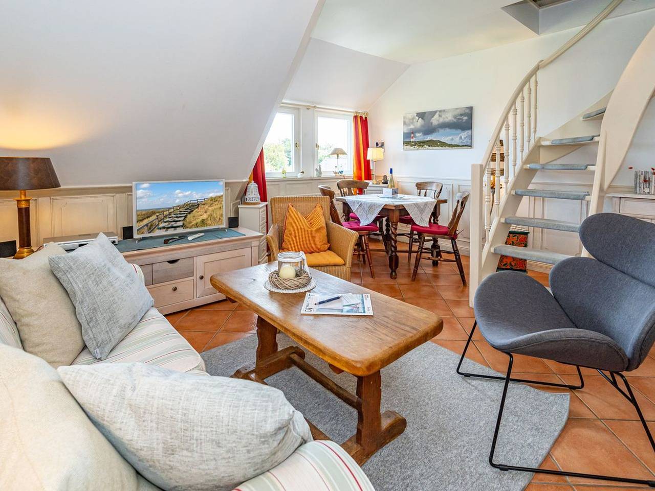 Ganze Ferienwohnung, Wattblick Braderup - Ruhiges App. unter Reet für bis 4 Personen mit viel Charme und Liebe zum Detail in Wenningstedt, Sylt