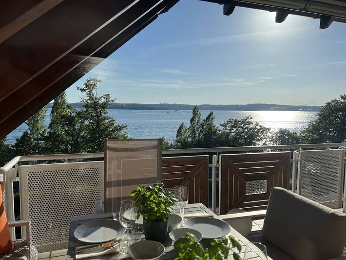 Ferienwohnung für 2 Personen, mit Balkon und Balkon/Terrasse sowie Seeblick in Uhldingen-Mühlhofen