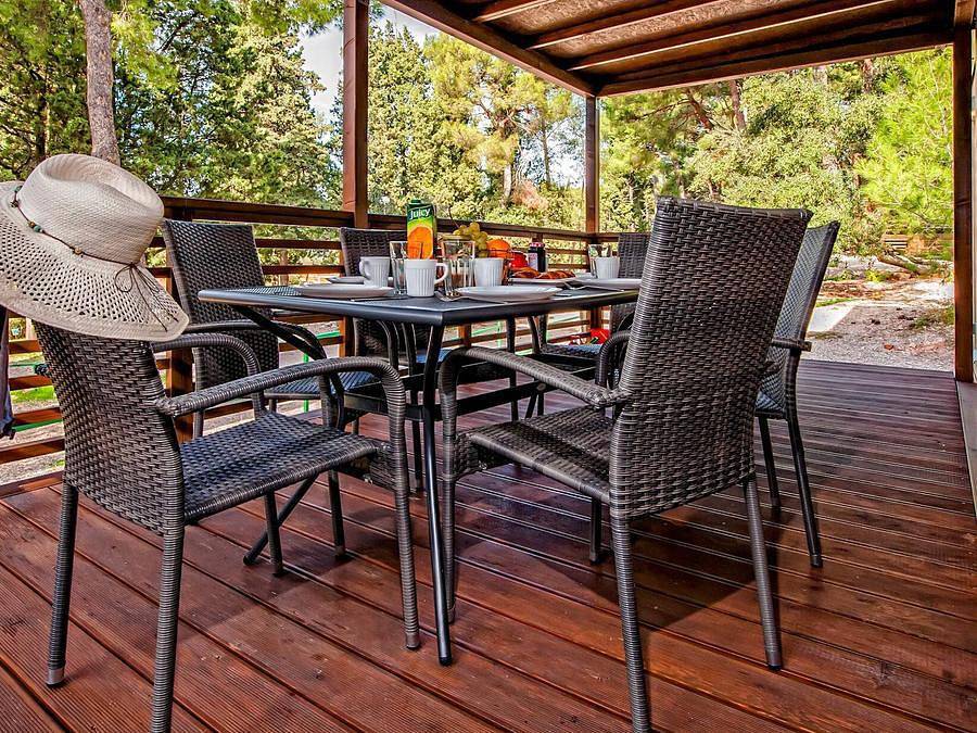 Camping Porton Biondi - Mobile home 6 persons - Mobile-home | Comfort | 2 Bedrooms | 4/6 Pers | Raised terrace | 2 bathrooms | Air conditioning | Tv in Rovinj, Rovinj region