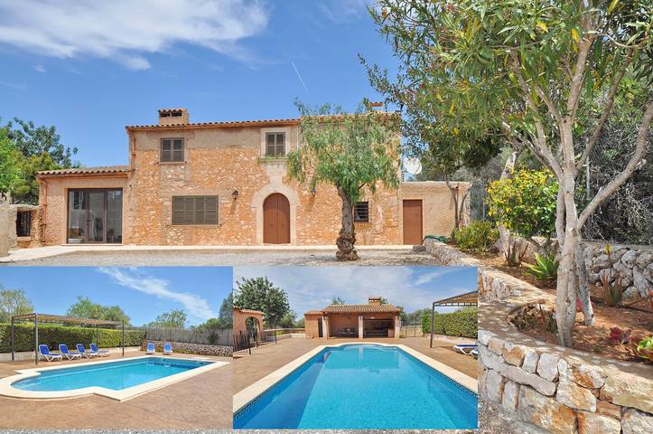 Finca für 6 Personen, mit Terrasse und Pool in Cala Mondrago