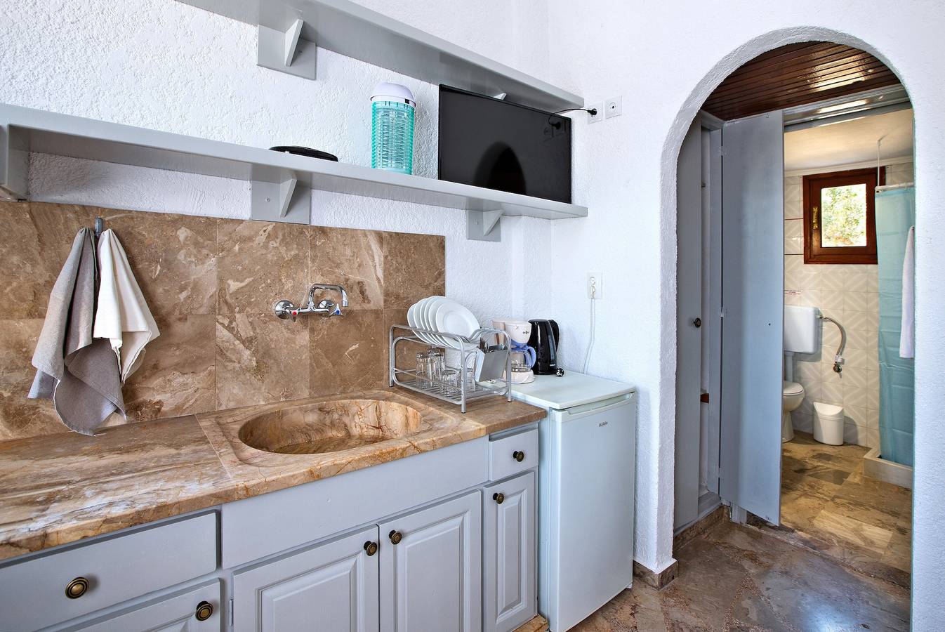 Appartement in een hotel 'met uitzicht op de tuin-Creta' met uitzicht op de bergen, internet in Ferma, Zuid-Kreta