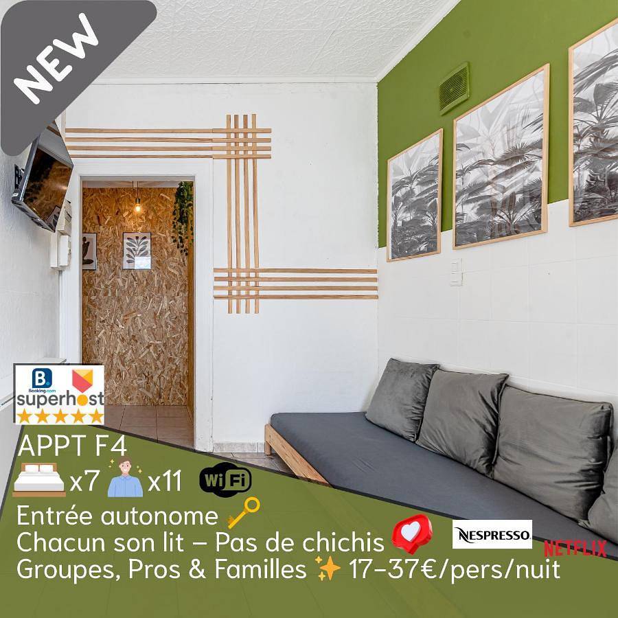 Appartement entier, New Cattenom - Apartments for Teams & Families - 4 to 7 beds, 3-min parking in Hettange-Grande, Moselle