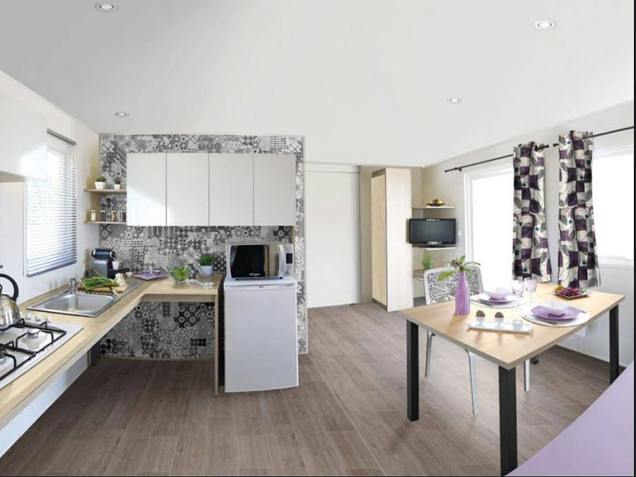 Camping Bel Air - Mobilhome 4 personas - Casa rural in Berrias-et-Casteljau, Cevenas