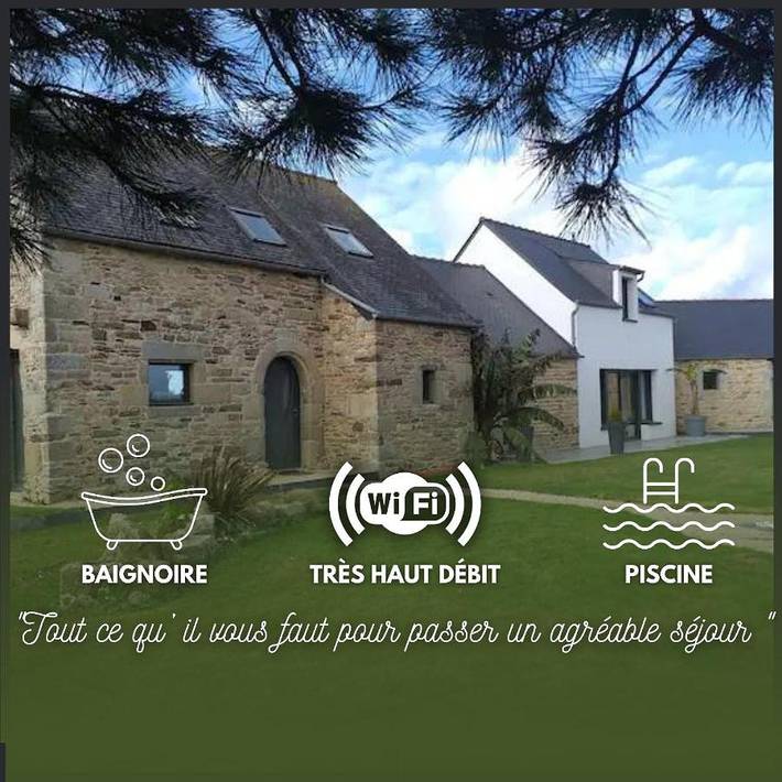 Location de vacances pour 4 personnes, avec Terrasse et Jardin ainsi que Piscine et Sauna