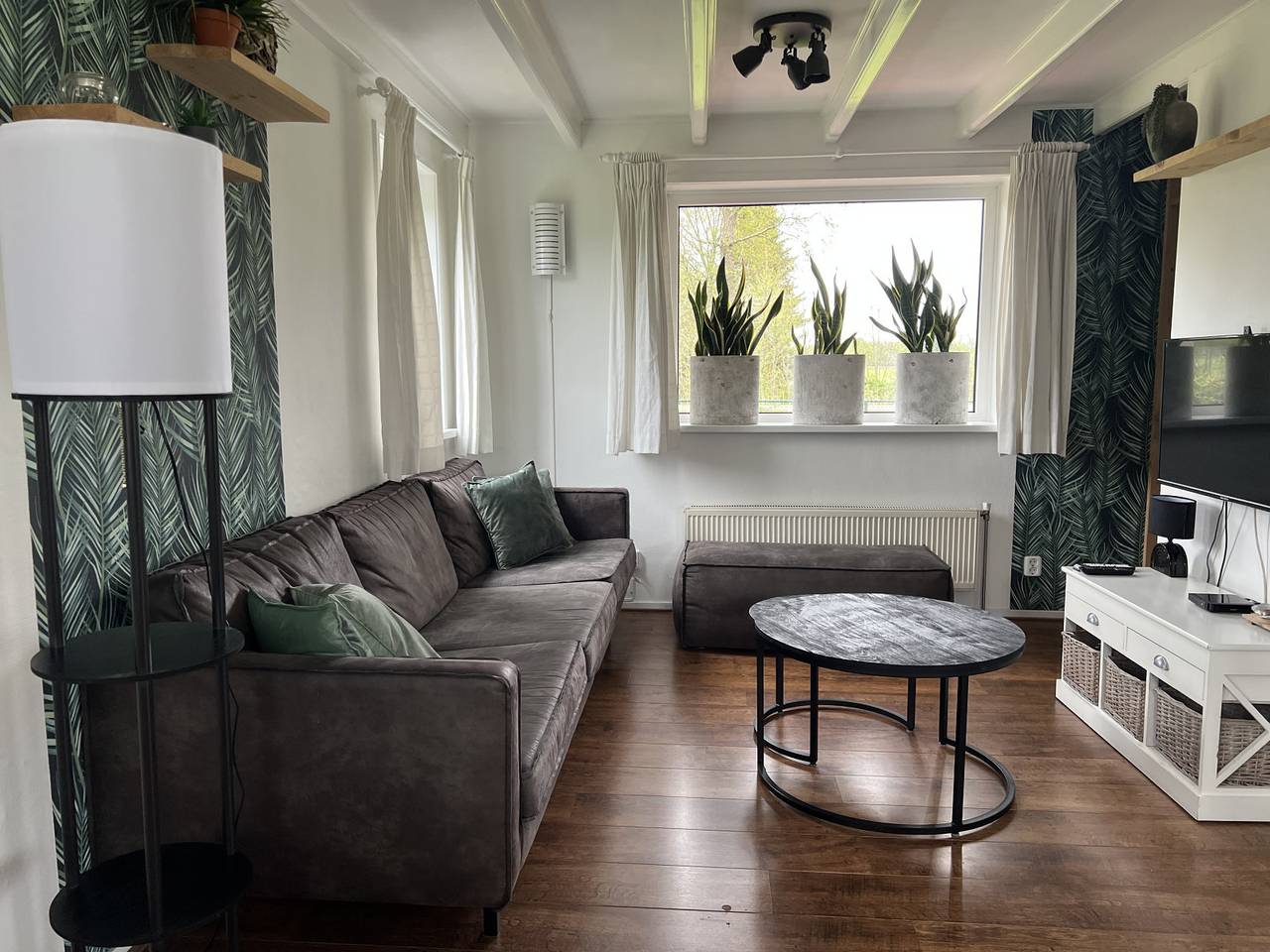 Schönes ländliches 5-Personen-Ferienhaus mit großem Garten in der Nähe des Tjeukemeer in Friesland