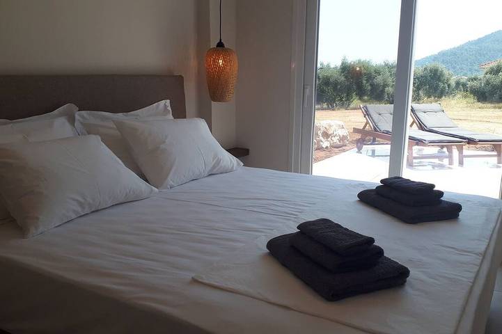 New holiday home with large terrace and private swimming pool in Kavala Region