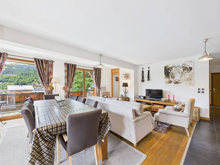 Ganze Wohnung, Les Gets - Luxuriöses Apartment für 7 Personen mit direktem Zugang zu den Pisten in Les Gets, Les Portes du Soleil