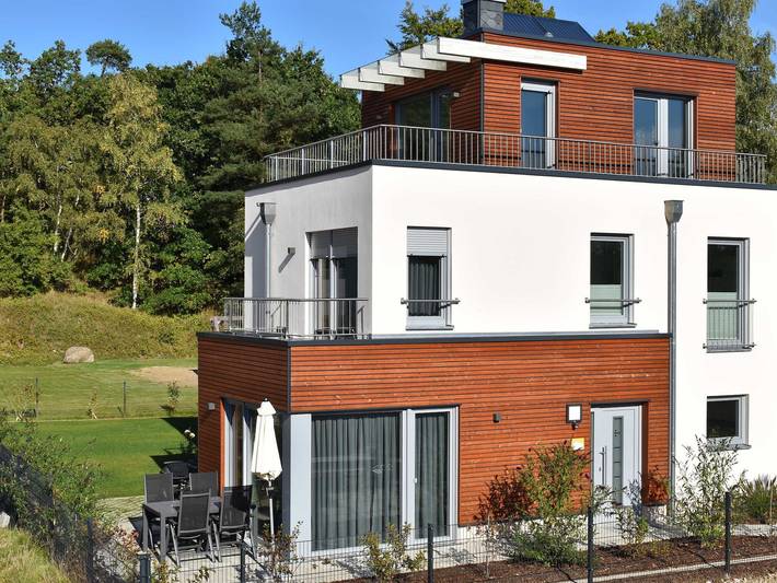 Ferienhaus für 5 Personen, mit Garten und Seeblick sowie Sauna und Ausblick, mit Haustier in Krakow am See