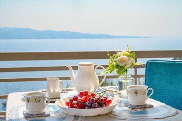 Ferienhaus für 4 Personen, mit Ausblick und Garten auf Korfu
