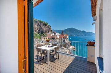 Maison d’hôte pour 3 personnes, avec terrasse et vue à Amalfi