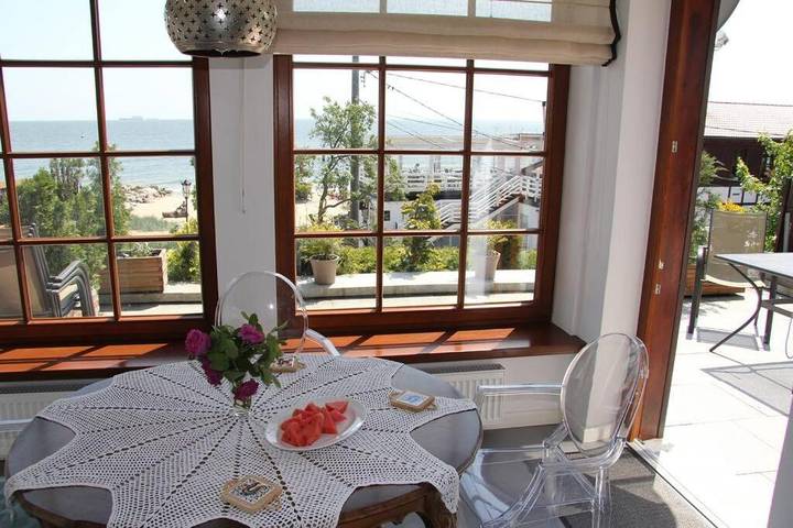 Apartament wakacyjny dla 4 osób, z Taras i Widok w Orłowo