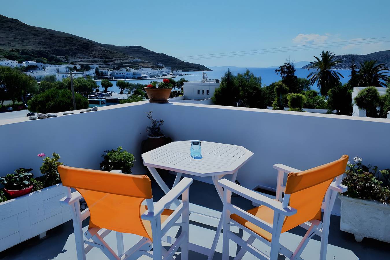 Zimmer mit Meerblick, Wlan und Klimaanlage in Katapola, Amorgos