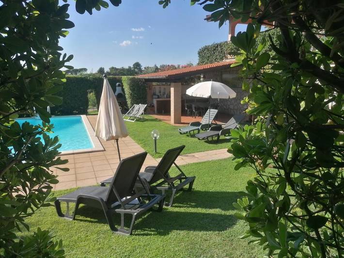 Privatzimmer für 3 Personen, mit Balkon und Garten sowie Kinderpool und Pool in Fara in Sabina - 3