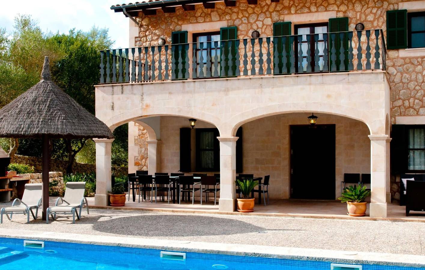Gemütliches Apartment mit Pool, BBQ & WiFi in der Nähe eines Restaurants in Petra (Mallorca), Mallorca Inselmitte