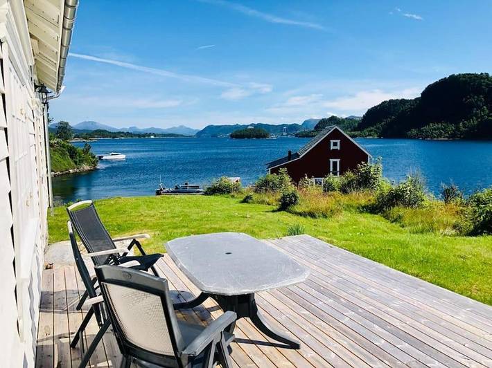 Ferienhaus für 4 Personen, mit Terrasse und Garten sowie Ausblick