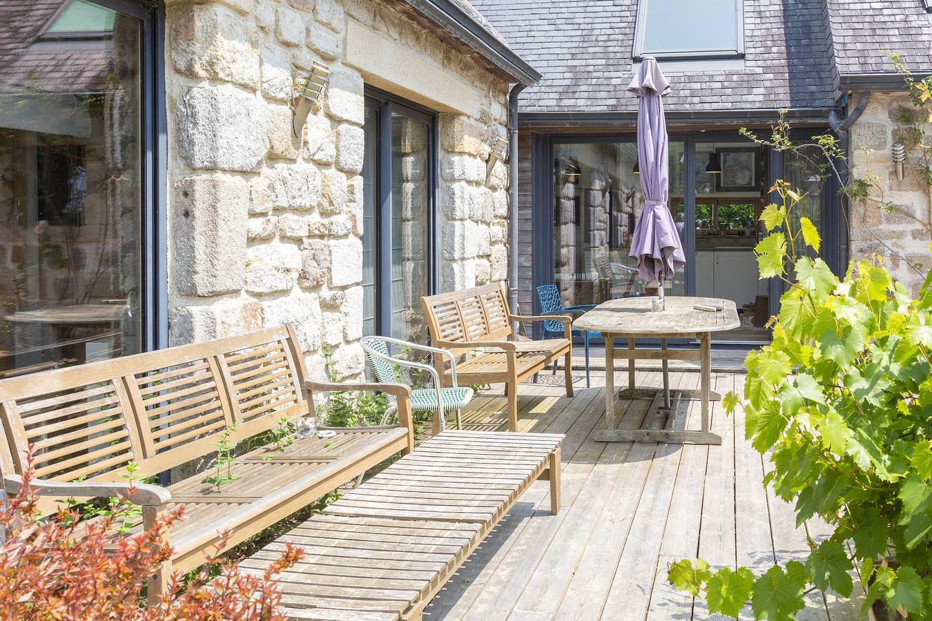 Maison de vacances 'Mousterlin Cottage 5pers 200m Plage' avec terrasse privée, jardin et Wi-Fi in Fouesnant, Côte de Cornouaille