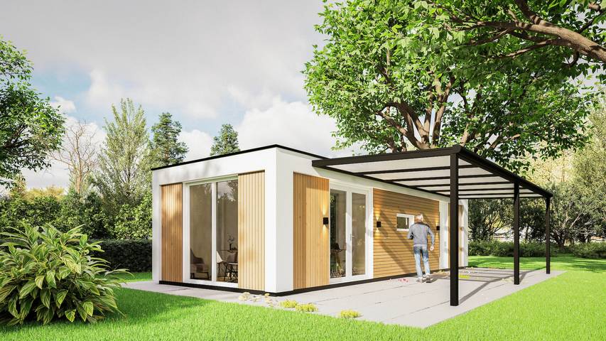 Bungalow für 4 Personen, mit Balkon/Terrasse und Terrasse - 1