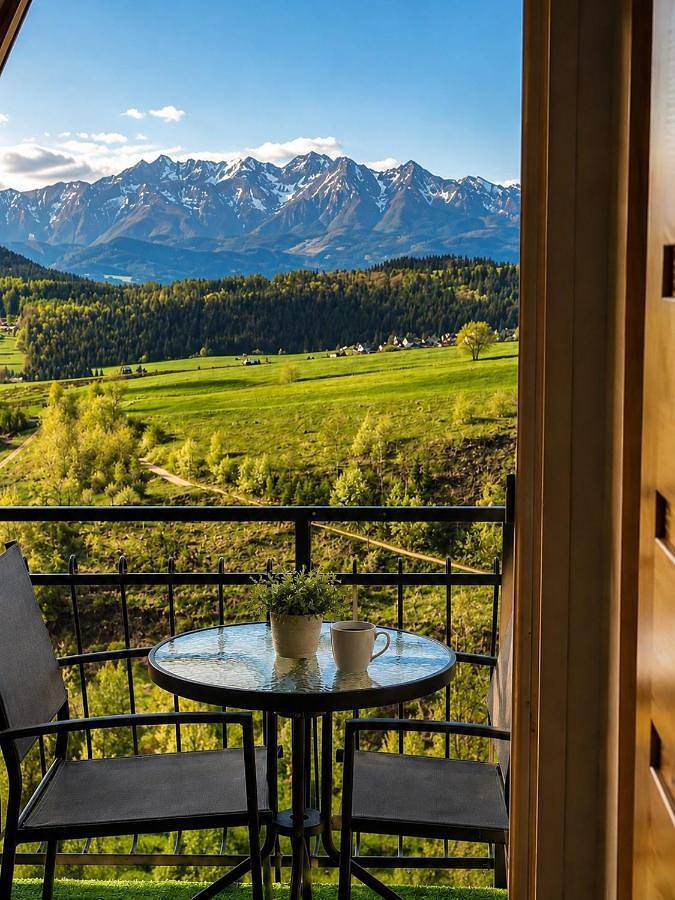 Apartament wakacyjny dla 8 osób, z Balkon i Jacuzzi oraz Ogród i Sauna w Grywałd