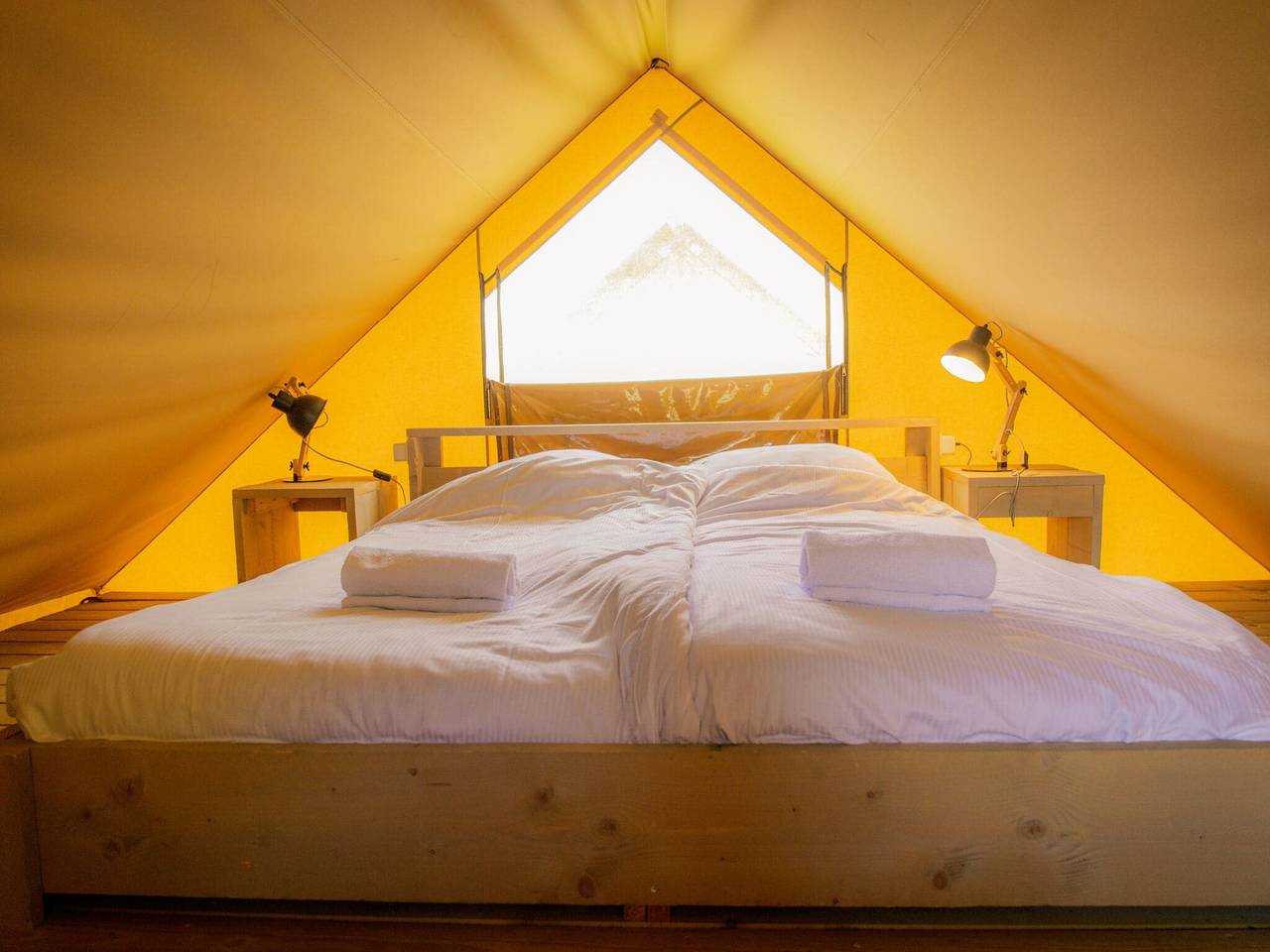 Safaritent in Nederland met luxe voorzieningen in Veluwe