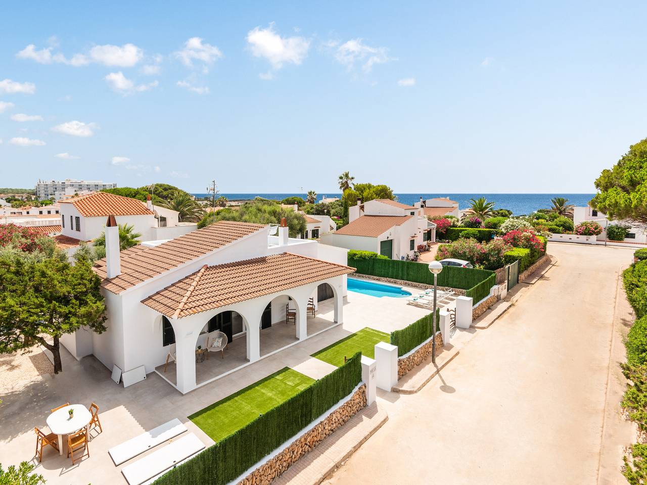 Comfortable villa with private pool in Cala en Bosc, close to beach in Cala en Bosc, Ciutadella