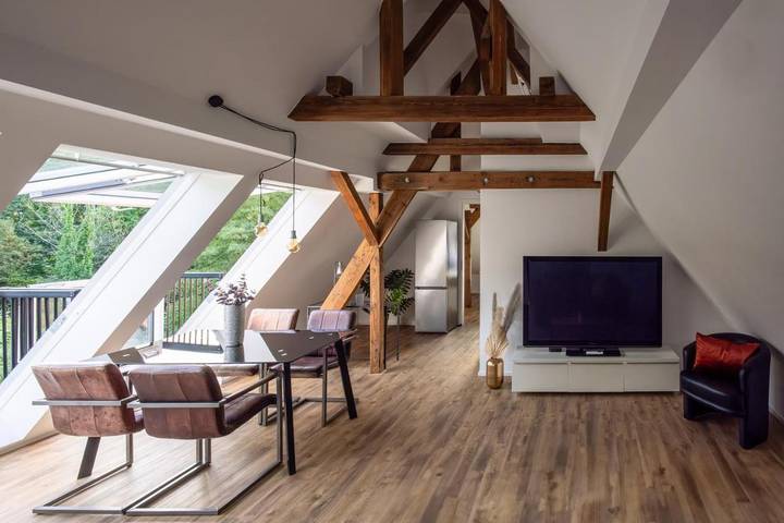 Ferienwohnung für 2 Personen, mit Balkon und Ausblick in Mülheim an der Ruhr