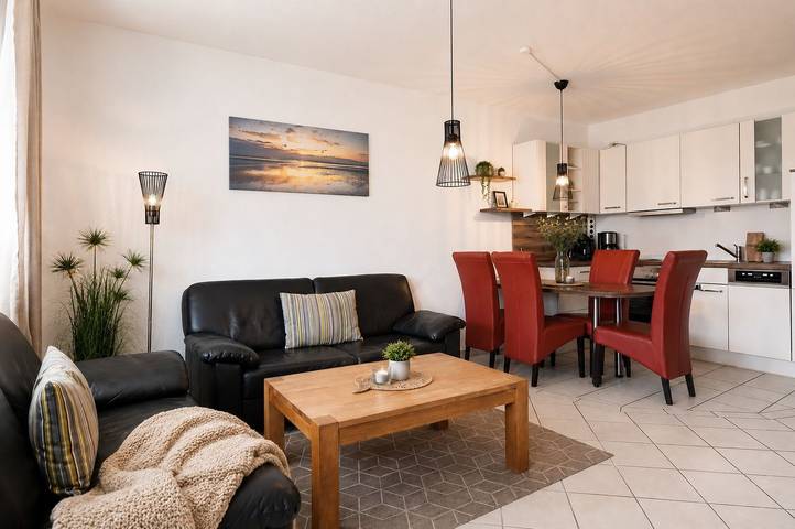 Ferienwohnung für 4 Personen, mit Balkon und Garten sowie Sauna in Duhnen