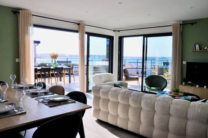 Villa pour 10 personnes, avec jardin et vue ainsi que terrasse et piscine à Carantec - 2