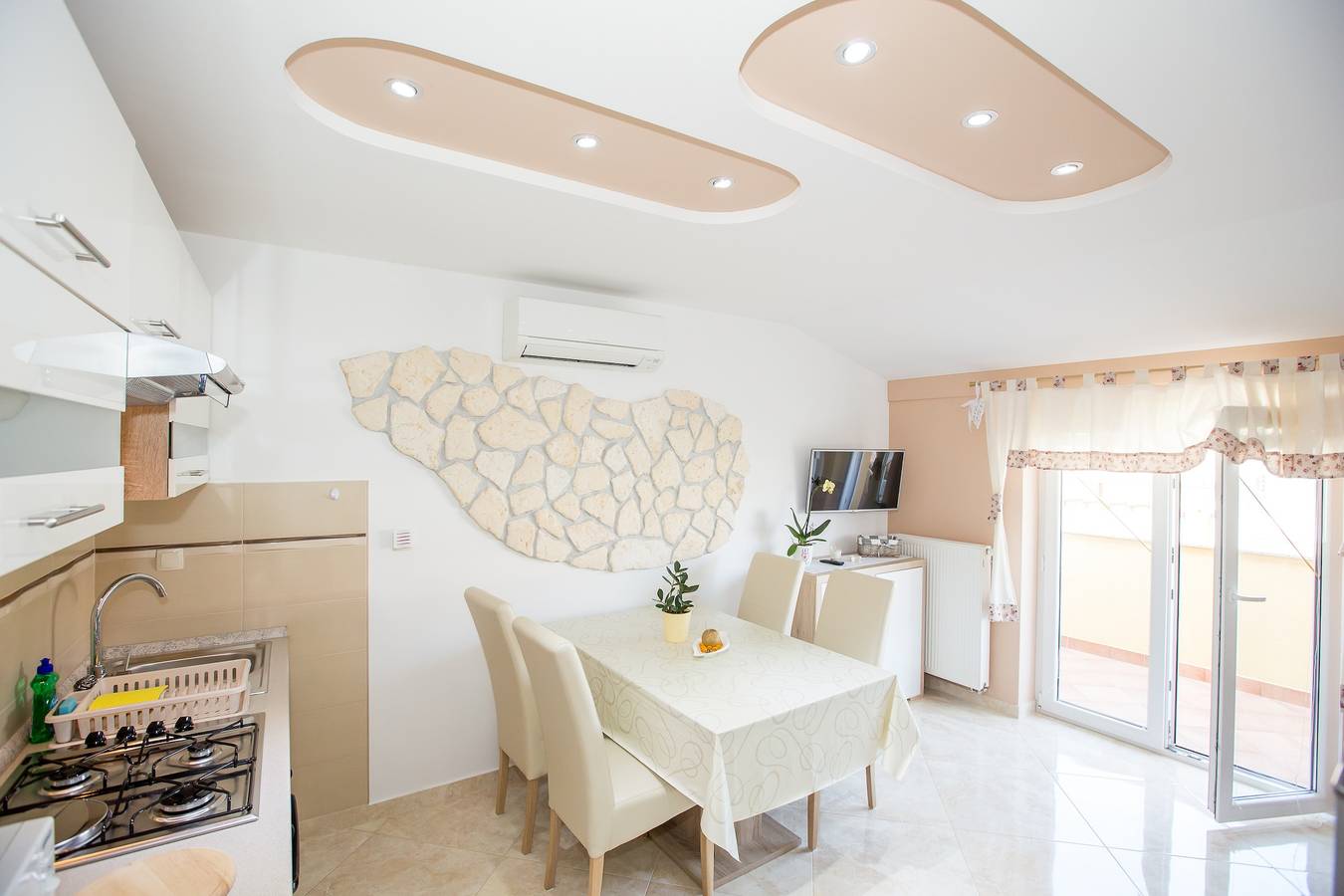 Ganze Wohnung, 1-Zimmer-Ferienwohnung mit Balkon und Meerblick Lopar, Rab A-23156-d in Lopar, Rab