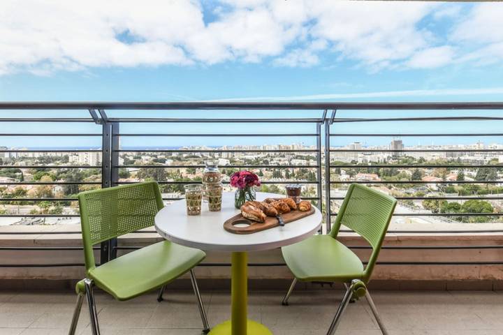 Location de vacances pour 2 personnes, avec balcon à Tel Aviv