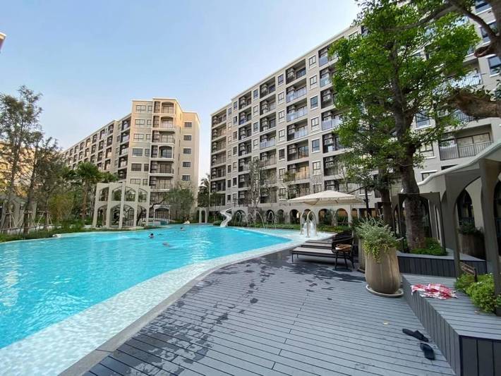 Lägenhetshotell för 3 Personer, med barnpool samt bubbelpool och pool och trädgård i Hua Hin