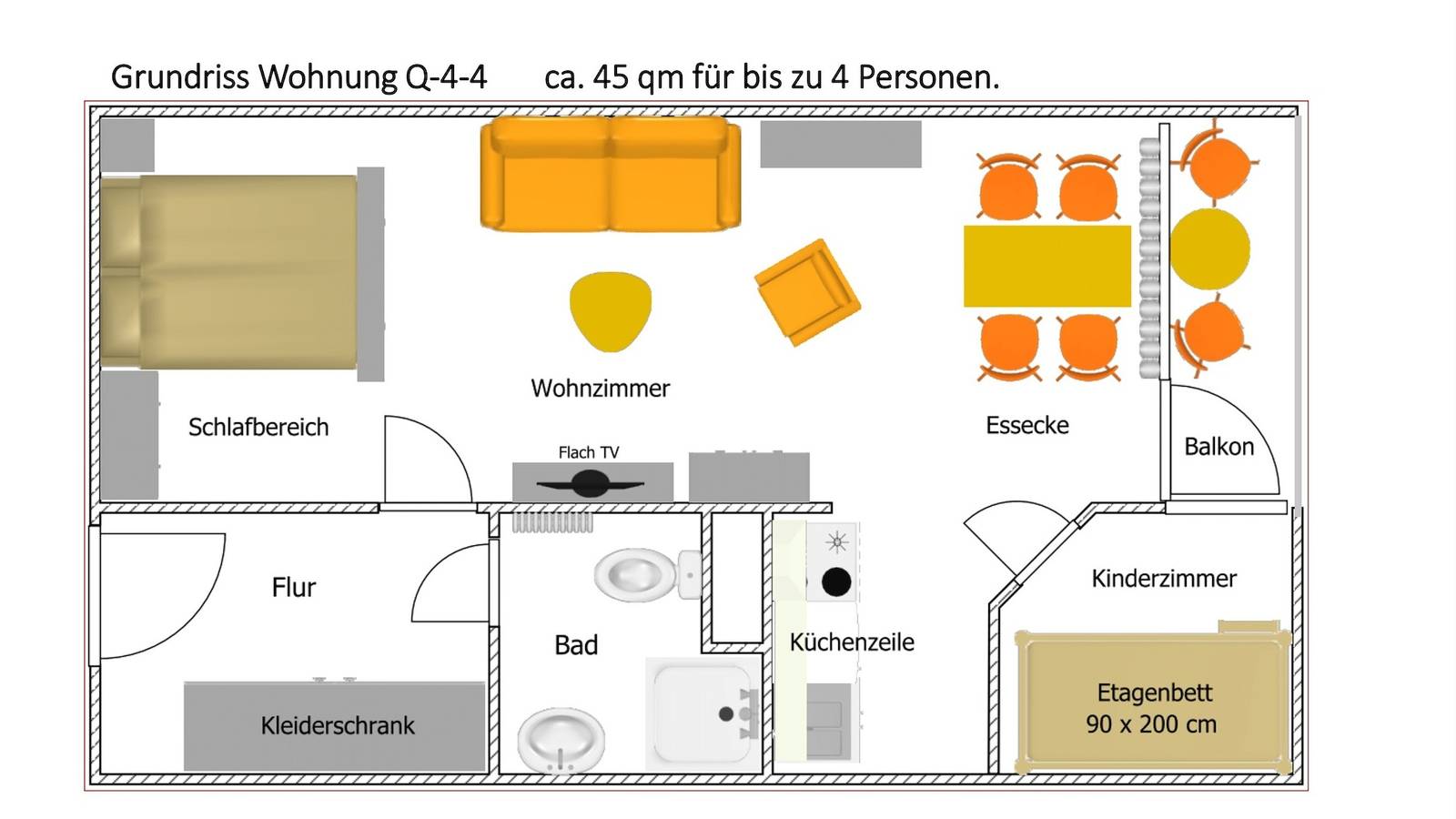 Appartement de vacances entier, Ferienpark - Haus Q, App. 0Q0404 in Heiligenhafen, Holstein de l'Est