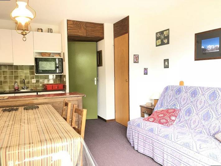 Ganze Ferienwohnung, Centre-Station Les Orres 1650 - Rés. Meale - Studio 4 personnes in Les Orres, Nationalpark Écrins