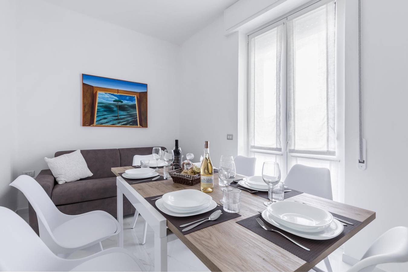 Appartement entier, Appartement de vacances pour 6 personnes avec balcon in Brindisi, Salento