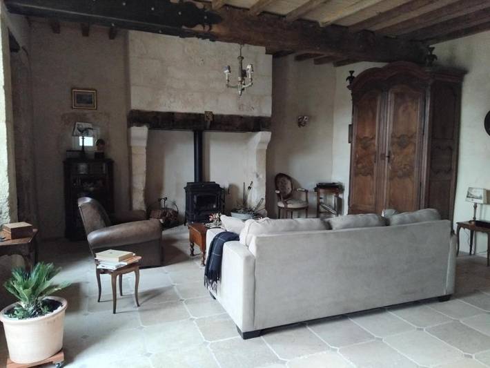 Chambre d’hôte pour 2 personnes, avec terrasse ainsi que vue et jardin à Montagnac-la-Crempse