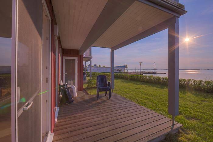 Ferienwohnung für 4 Personen, mit Terrasse und Sauna sowie Seeblick in Rechlin
