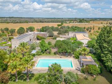 Chambre d’hôte pour 4 personnes, avec piscine ainsi que jardin et vue à Maglie