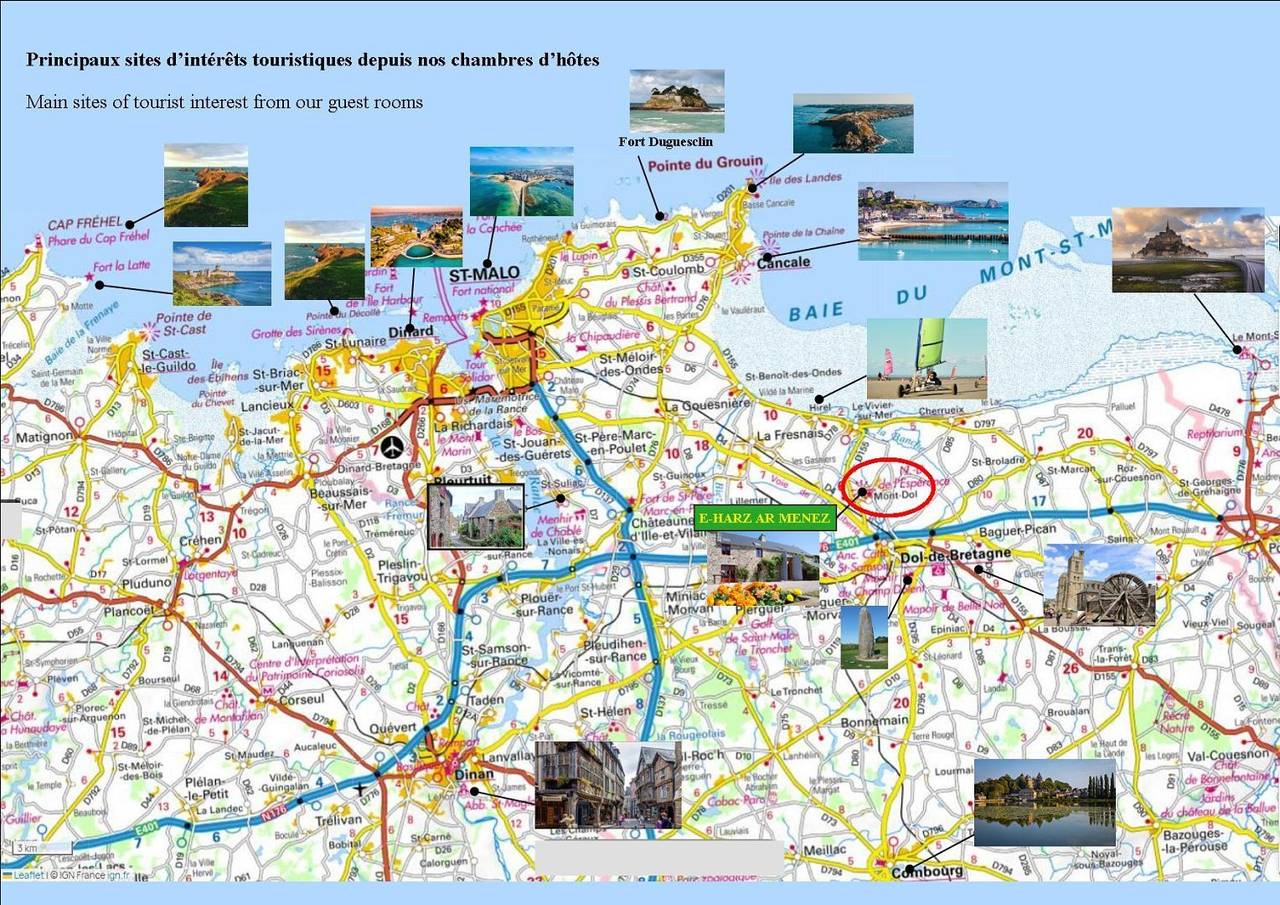 Chambres d'hôtes E-Harz ar Menez - Chambre Armor in Mont-Dol, Région de Saint-Malo