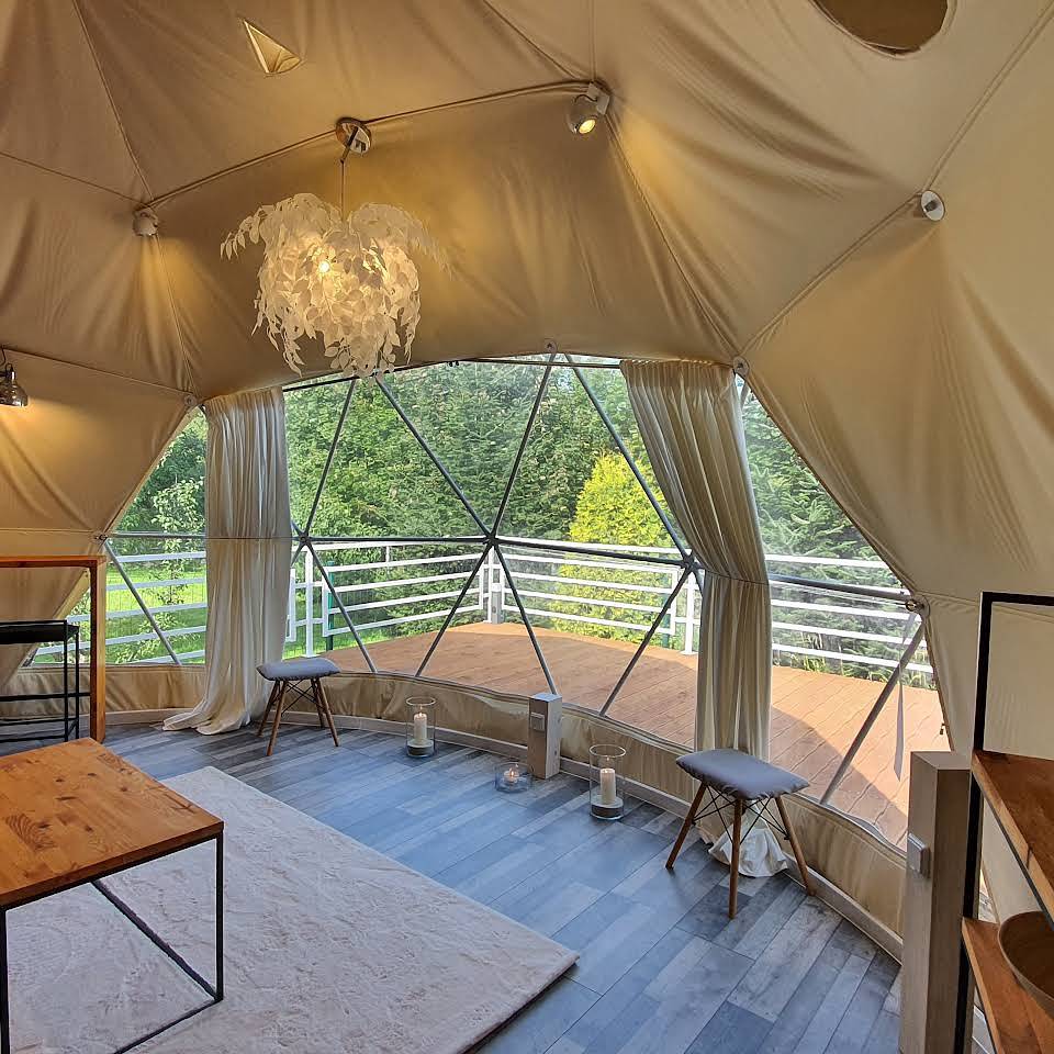 Hain Glamp Karkonosze – glamping tent with jacuzzi & sauna in Przesieka, Sudetos (Polônia)