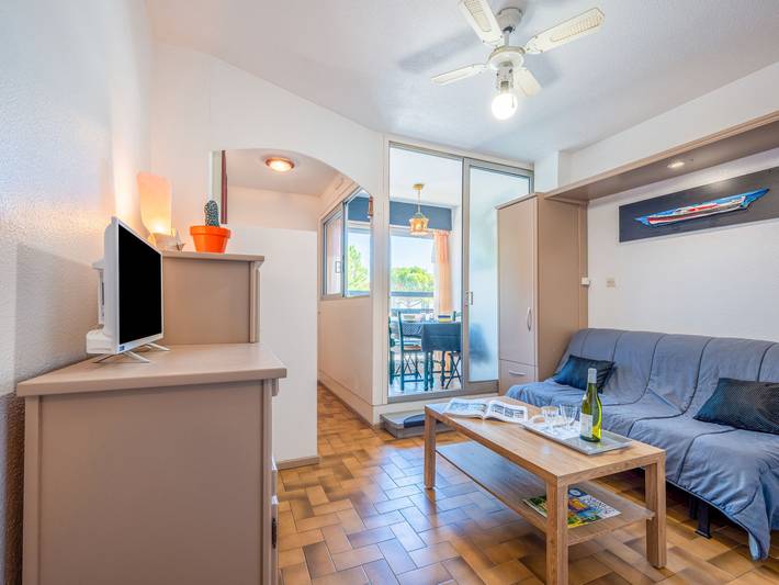 Gîte pour 3 personnes, avec Balcon dans Saint-Cyprien-Plage
