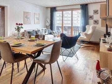Cottage pour 6 personnes, avec balcon dans Morgins