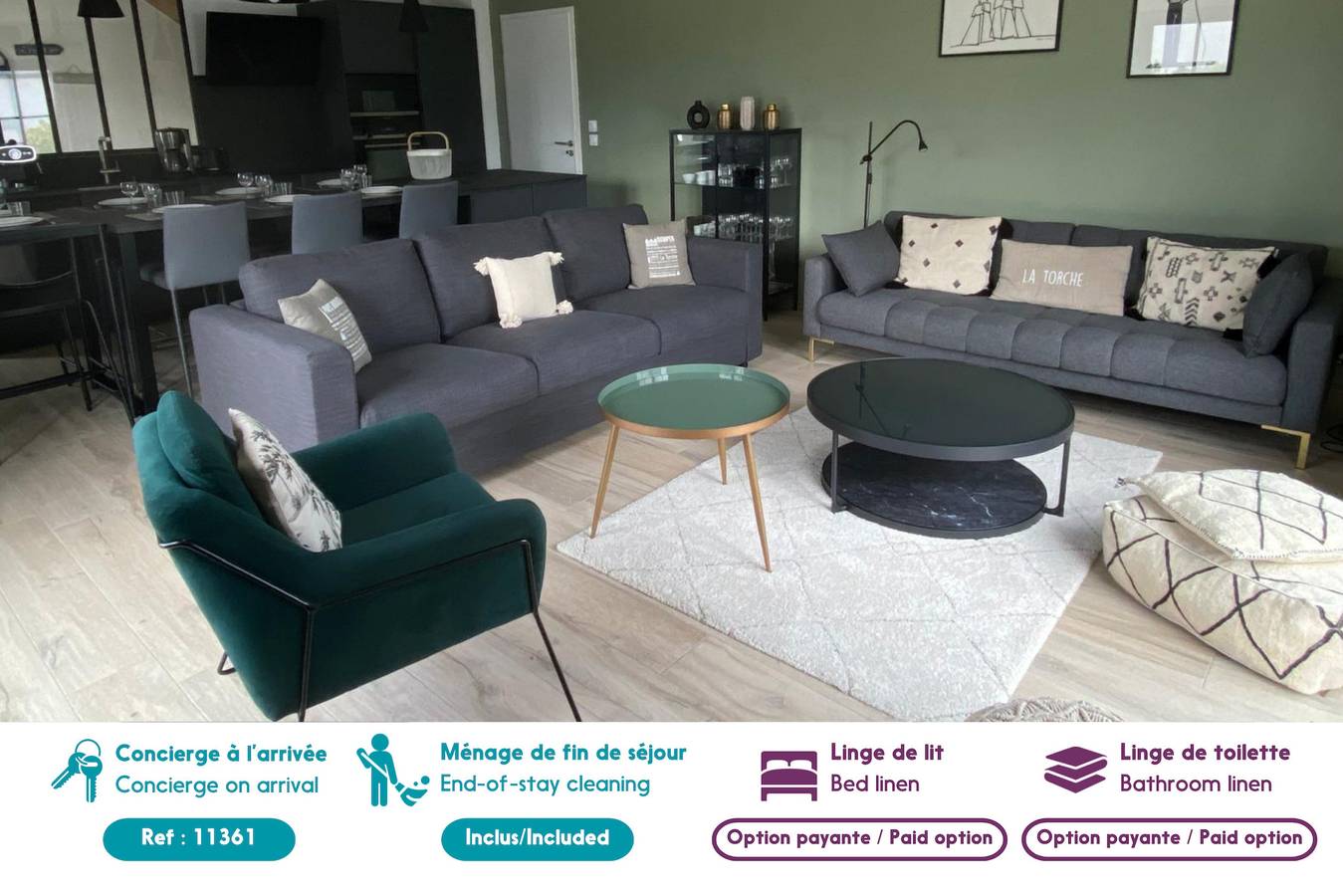 Surf & baignade - 300m plage de Pors Carn in Penmarch, Côte de Cornouaille