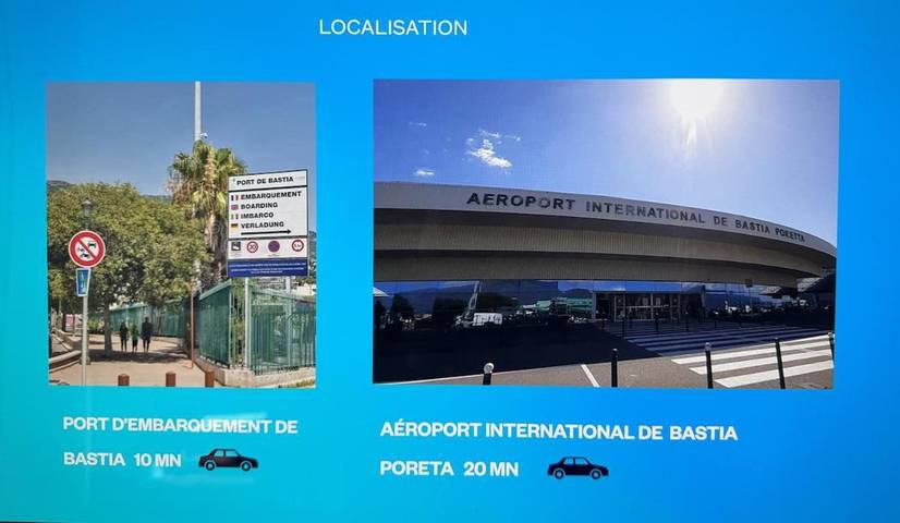 Gîte pour 2 personnes, avec terrasse ainsi que vue et jardin à Bastia - 4
