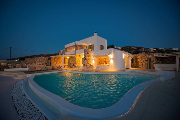 Villa for 10 people, with pets in Mykonos