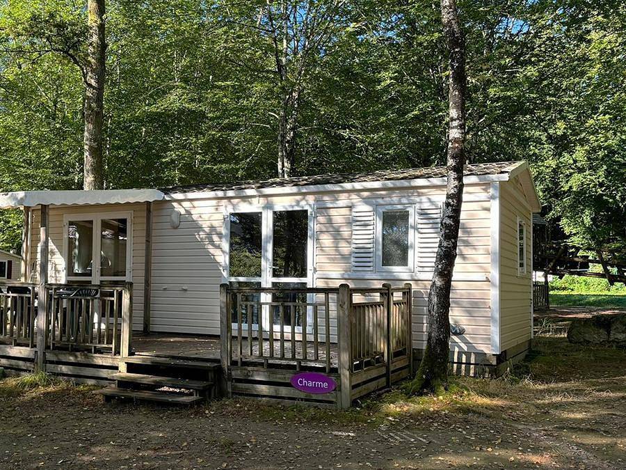 Camping de l'Etang du Merle  - Mobilheim 5 personen - Mobilheim Confort in Etang du Merle, Crux-la-Ville