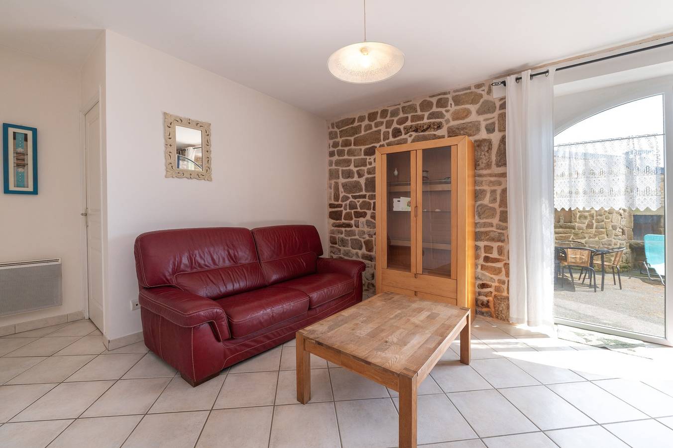 Maison de vacances « Ty Mamm Gozh » à 400 m de la plage, vue mer, terrasse privée, Wi-Fi in Kerhillio, Erdeven