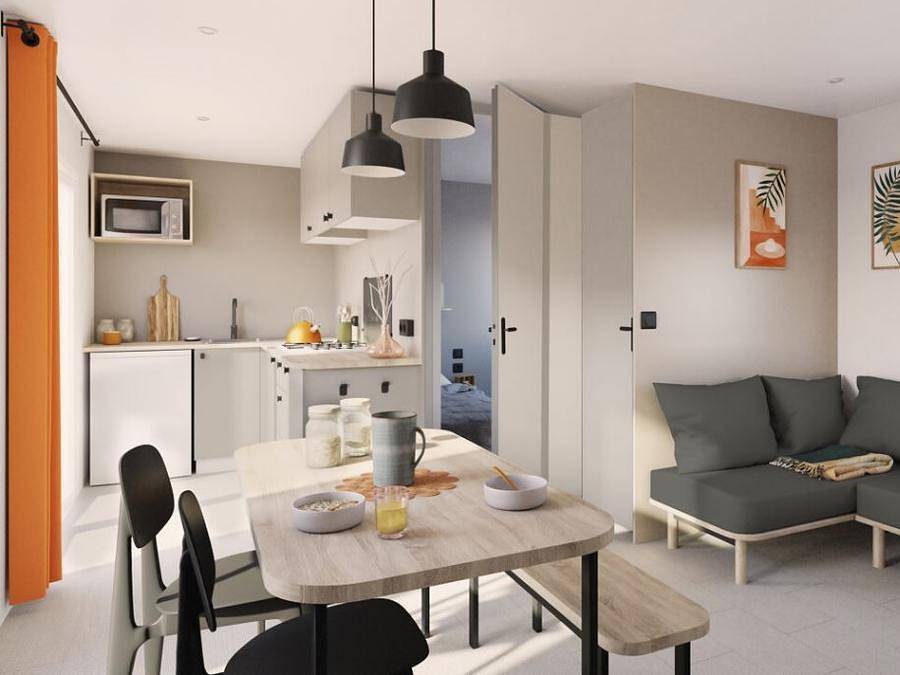 Domaine de la Motte - Mobile home 5 persons - Riviera - 2 bedrooms - Tv in Signy-le-Petit, Parc naturel régional des Ardennes