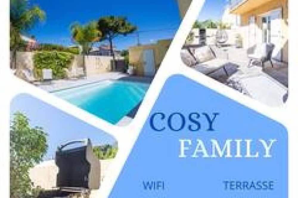 Entire apartment, Villa Cosyfamily-Pool-15Minplage-Wifi-Family in Pérols, Côte d'Améthyste