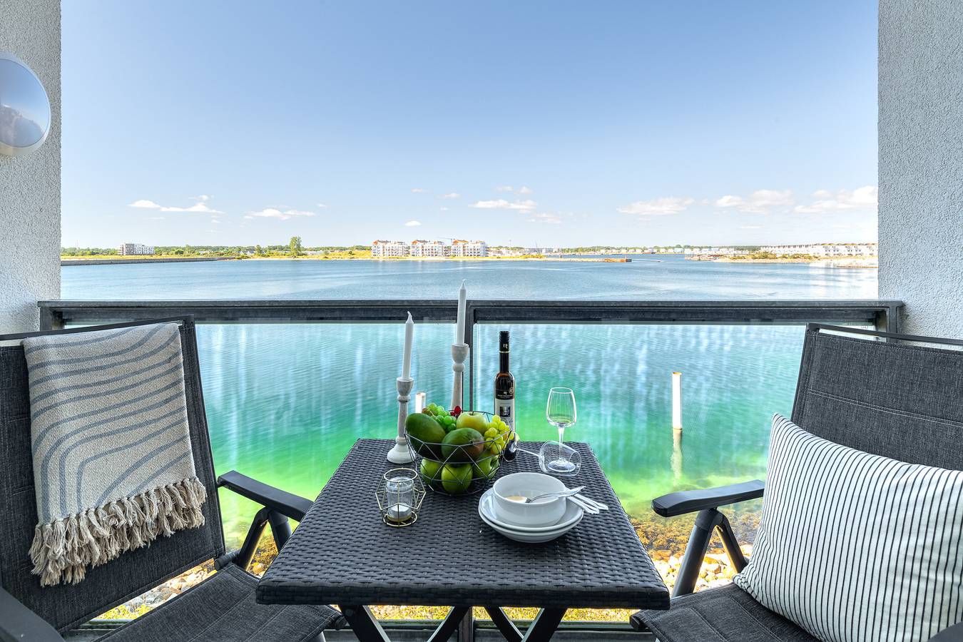 Ganze Ferienwohnung, Nordmole 11 Panorama-Wasserwohnung in Olpenitz, Kappeln