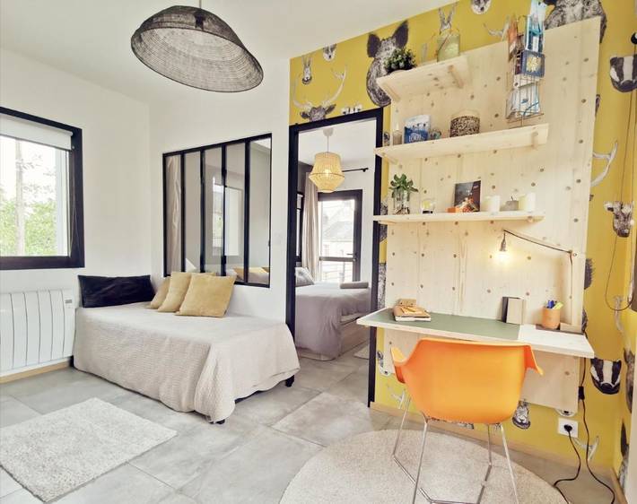 Chambre d’hôte pour 4 personnes, avec Terrasse