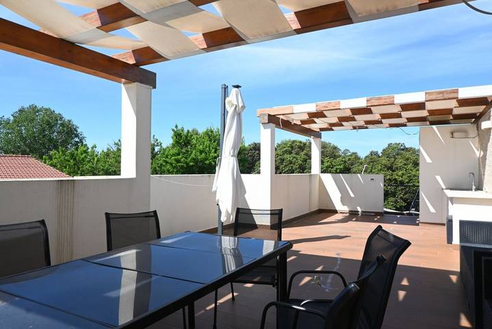 Ganze Wohnung, Ferienwohnung für 5 Personen mit Balkon/Terrasse in Porto Recanati, Adriaküste Marken
